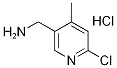 (6-Chloro-4-methylpyridin-3-yl)methylamine hydrochloride Struktur
