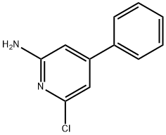 6-CHLORO-4-PHENYLPYRIDIN-2-AMINE 结构式