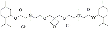 {2-[(2-isopropyl-5-methylcyclohexyl)oxy]-2-oxoethyl}{2-[(3-{[2-(1-{2-[(2-is opropyl-5-methylcyclohexyl)oxy]-2-oxoethyl}-1,1-dimethylammonio)ethoxy]meth yl}oxetan-3-yl)methoxy]ethyl}dimethyla|