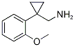 [1-(2-Methoxyphenyl)cyclopropyl]methylamine 化学構造式