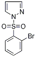 1-[(2-Bromophenyl)sulphonyl]-1H-pyrazole,,结构式