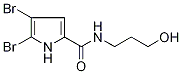 4,5-Dibromo-N'-(3-hydroxyprop-1-yl)-1H-pyrrole-2-carboxamide,,结构式