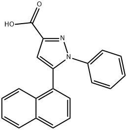 5-Naphth-1-yl-1-phenyl-1H-pyrazole-3-carboxylic acid Structure