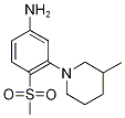 3-(3-Methylpiperidin-1-yl)-4-(methylsulphonyl)aniline 化学構造式