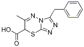 3-Benzyl-6-methyl-7H-[1,2,4]triazolo[3,4-b][1,3,4]thiadiazine-7-carboxylic acid Struktur