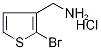 (2-Bromothien-3-yl)methylamine hydrochloride 化学構造式
