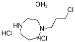 1-(3-Chloroprop-1-yl)-1,4-diazepane dihydrochloride hemihydrate Struktur