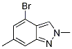 4-Bromo-2,6-dimethyl-2H-indazole 化学構造式