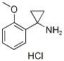1-(2-甲氧苯基)环丙烷-1-胺盐酸,,结构式