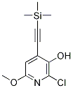 2-Chloro-6-methoxy-4-[2-(trimethylsilyl)ethynyl]pyridin-3-ol Structure