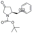 tert-Butyl (2R)-2-benzyl-4-oxopyrrolidine-1-carboxylate, (2R)-2-Benzyl-1-(tert-butoxycarbonyl)-4-oxopyrrolidine 结构式