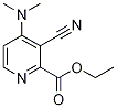 Ethyl 3-cyano-4-(dimethylamino)picolinate, 4-(Dimethylamino)-2-(ethoxycarbonyl)nicotinonitrile 结构式