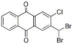 2-(bromomethyl)-3-chloroanthraquinone 化学構造式