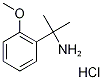 2-(2-Methoxyphenyl)propan-2-amine hydrochloride, 2-(2-Aminoprop-2-yl)anisole hydrochloride,,结构式