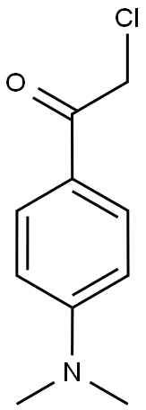 2-Chloro-1-[4-(dimethylamino)phenyl]ethan-1-one, 2-Chloro-4'-(dimethylamino)acetophenone Structure