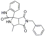 2-Oxoindoline-3-spiro-2'-(7'-benzyl-6',8'-dioxo-5-methyl-3,7-diazabicyclo[3.3.0]octane) Struktur