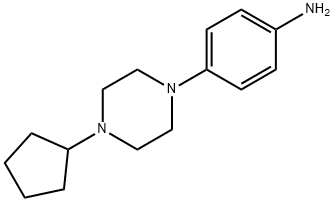 4-(4-Cyclopentylpiperazin-1-yl)aniline Struktur