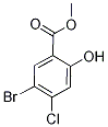 Methyl 5-bromo-4-chloro-2-hydroxybenzoate,,结构式