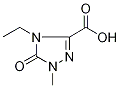 4,5-Dihydro-4-ethyl-1-methyl-5-oxo-1H-1,2,4-triazole-3-carboxylic acid Struktur