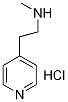 4-[2-(Methylamino)ethyl]pyridine hydrochloride Structure