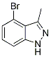 4-Bromo-3-methyl-1H-indazole Structure