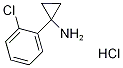 1-Amino-1-(2-chlorophenyl)cyclopropane hydrochloride, 1-(1-Aminocycloprop-1-yl)-2-chlorobenzene hydrochloride Structure