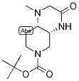 tert-Butyl (3S)-3-[2-(Dimethylamino)(acetylamino)]piperidine-1-carboxylate, (3S)-1-(tert-Butoxycarbonyl)-3-[2-(dimethylamino)acetamido]piperidine 结构式