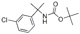 2-(3-Chlorophenyl)propan-2-amine, N-BOC protected, tert-Butyl [2-(3-chlorophenyl)prop-2-yl]carbamate Structure