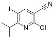 2-Chloro-5-iodo-6-(prop-2-yl)pyridine-3-carbonitrile Struktur