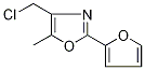 4-Chloromethyl-5-methyl-2-(fur-2-yl)oxazole 95% Struktur