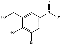 3-溴-2-羟基-5-硝基-苯甲醇, 39224-62-9, 结构式