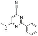 4-Cyano-6-(methylamino)-2-phenylpyrimidine Structure