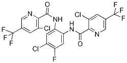 N2-[4-chloro-2-({[3-chloro-5-(trifluoromethyl)-2-pyridyl]carbonyl}amino)-5-fluorophenyl]-3-chloro-5-(trifluoromethyl)pyridine-2-carboxamide