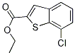 ethyl 7-chloro-1-benzothiophene-2-carboxylate Struktur