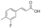 3-Fluoro-4-methylcinnamic acid 97% Structure