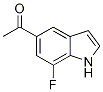 1-(7-Fluoro-1H-indol-5-yl)ethan-1-one Struktur