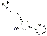 2-Phenyl-4-[3-(trifluoromethyl)propylidene)-1,3-oxazol-5(4H)-one Structure