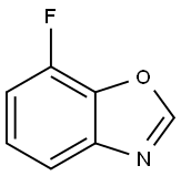 7-フルオロ-1,3-ベンズオキサゾール 化学構造式