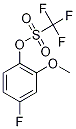 4-Fluoro-2-methoxyphenyl trifluoromethanesulphonate Structure