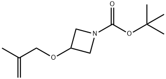 3-((2-甲基烯丙基)氧基)氮杂环丁烷-1-羧酸叔丁酯,1380571-73-2,结构式