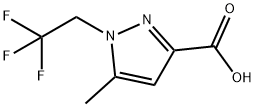 5-Methyl-1-(2,2,2-trifluoroethyl)-1H-pyrazole-3-carboxylic acid Struktur