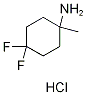4,4-Difluoro-1-methylcyclohexan-1-amine hydrochloride Struktur