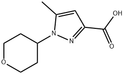 5-Methyl-1-(tetrahydro-2H-pyran-4-yl)-1H-pyrazole-3-carboxylic acid price.