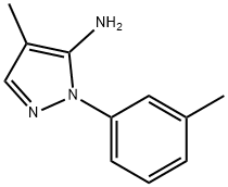 4-Methyl-1-(3-methylphenyl)-1H-pyrazol-5-amine Struktur