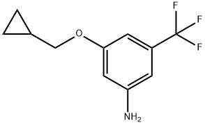 3-(Cyclopropylmethoxy)-5-(trifluoromethyl)benzenamine price.