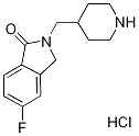 5-フルオロ-2-(ピペリジン-4-イルメチル)イソインドリン-1-オン塩酸塩 化学構造式