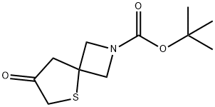 tert-Butyl 7-oxo-5-thia-2-azaspiro[3.4]octane-2-carboxylate Struktur