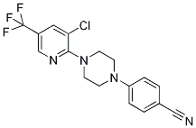 4-{4-[3-Chloro-5-(trifluoromethyl)pyridin-2-yl]piperazin-1-yl}benzonitrile 97% Structure