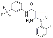 5-Amino-1-(2-fluorophenyl)-N-[3-(trifluoromethyl)phenyl]-1H-pyrazole-4-carboxamide Structure
