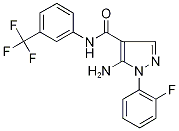  5-Amino-1-(2-fluorophenyl)-N-[3-(trifluoromethyl)phenyl]-1H-pyrazole-4-carboxamide